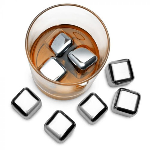 Blomus Набор из 4 Stainless Steel Ice Cubes высота 2,5 см., длина 2,5 см., ширина 2,5 см. Set 4 Eiswürfel 63539